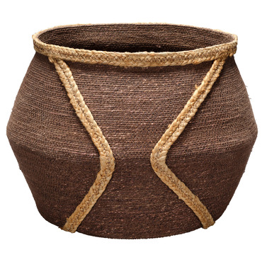Python Seagrass Basket | Jamie Young Company at Lightology Python Seagrass Basket