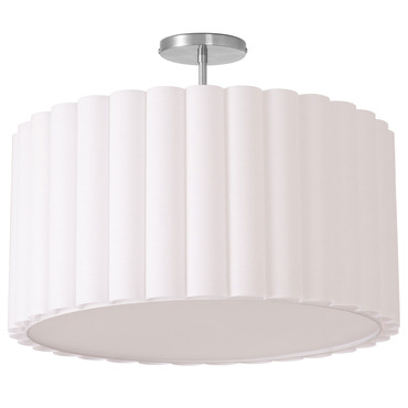 Scallop Semi Flush Ceiling Light | Nova of California at Lightology Scallop Semi Flush Ceiling Light