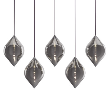 Flare Top Linear Multi-Light Pendant | Tom Dixon at Lightology Flare Top Linear Multi-Light Pendant