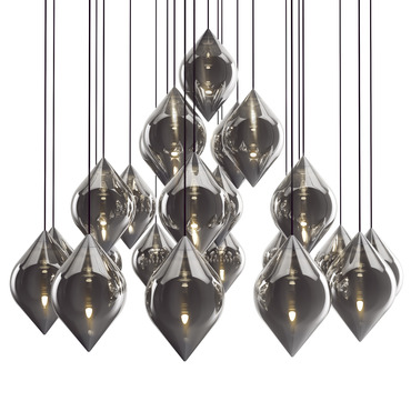 Flare Top Mega Multi-Light Pendant | Tom Dixon at Lightology Flare Top Mega Multi-Light Pendant