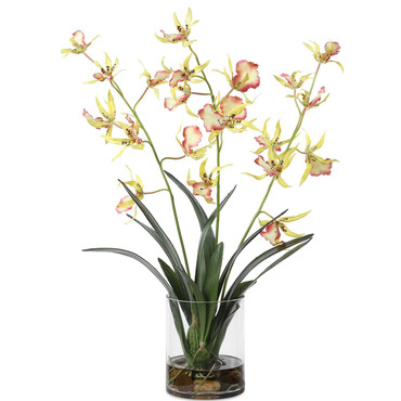 Spider Orchid In Glass Vase | Uttermost at Lightology Spider Orchid In Glass Vase