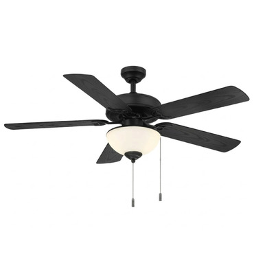 Dalton Outdoor Ceiling Fan with Bowl Light | Wind River at Lightology Dalton Outdoor Ceiling Fan with Bowl Light