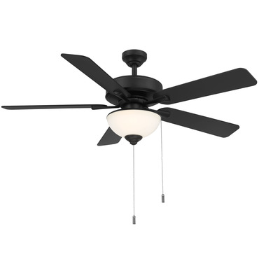 Dalton II Outdoor Ceiling Fan with Bowl Light | Wind River at Lightology Dalton II Outdoor Ceiling Fan with Bowl Light