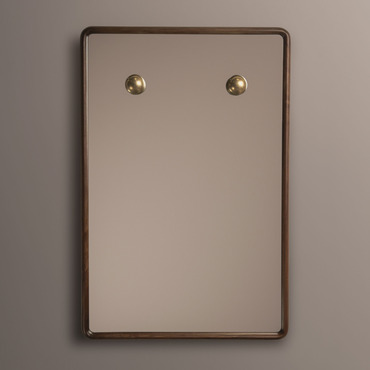 Knob Rectangular Mirror | Roll & Hill at Lightology Knob Rectangular Mirror