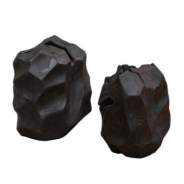 Ember Root Sculpture Set of 2 | Uttermost at Lightology Ember Root Sculpture Set of 2