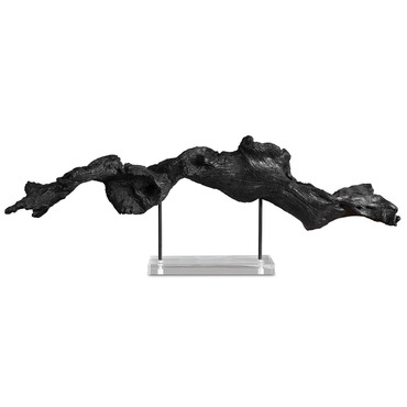 Charred Timber Sculpture | Uttermost at Lightology Charred Timber Sculpture