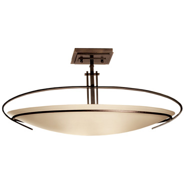 Mackintosh Oval Semi Flush Ceiling Light | Hubbardton Forge at Lightology Mackintosh Oval Semi Flush Ceiling Light