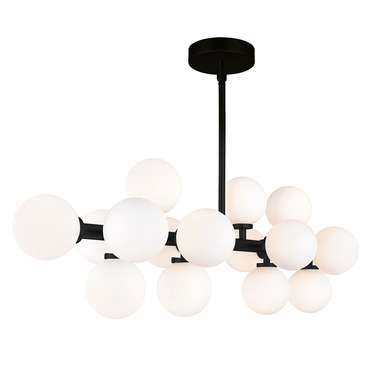 Arya Linear Chandelier | CWI Lighting at Lightology Arya Linear Chandelier