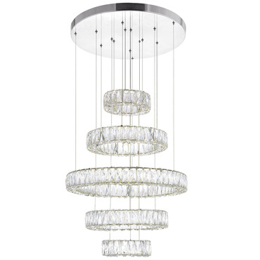 Madeline 5-Ring Chandelier | CWI Lighting at Lightology Madeline 5-Ring Chandelier