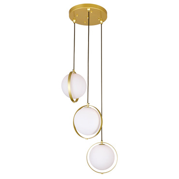 Da Vinci Multi-Light Pendant | CWI Lighting at Lightology Da Vinci Multi-Light Pendant