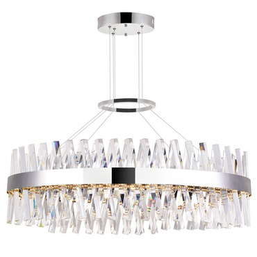 Glace Oval Chandelier | CWI Lighting at Lightology Glace Oval Chandelier