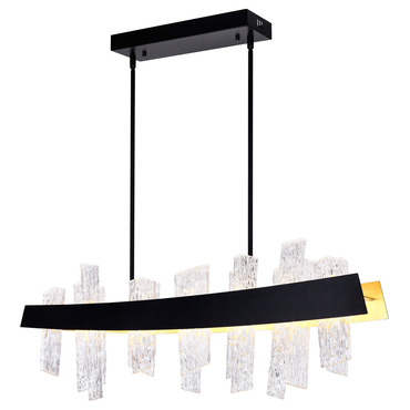 Guadiana Linear Chandelier | CWI Lighting at Lightology Guadiana Linear Chandelier