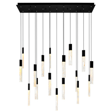 Greta Linear Chandelier | CWI Lighting at Lightology Greta Linear Chandelier