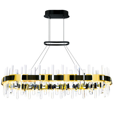 Aya Linear Chandelier | CWI Lighting at Lightology Aya Linear Chandelier