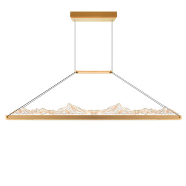 Himalayas Color-Select Linear Chandelier | CWI Lighting at Lightology Himalayas Color-Select Linear Chandelier