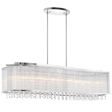 Elsa Linear Chandelier | CWI Lighting at Lightology Elsa Linear Chandelier