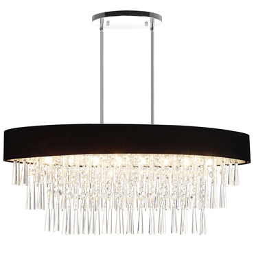 Franca Linear Chandelier | CWI Lighting at Lightology Franca Linear Chandelier