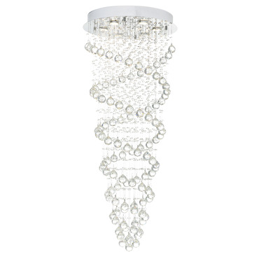 Double Spiral Chandelier | CWI Lighting at Lightology Double Spiral Chandelier