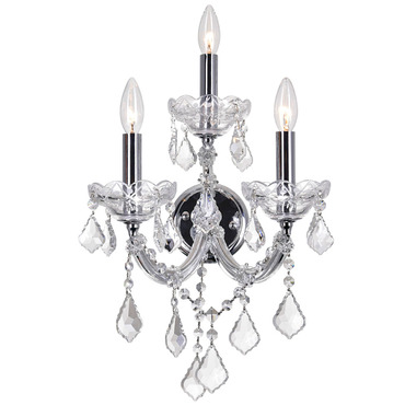 Maria Theresa 3-Light Wall Sconce | CWI Lighting at Lightology Maria Theresa 3-Light Wall Sconce