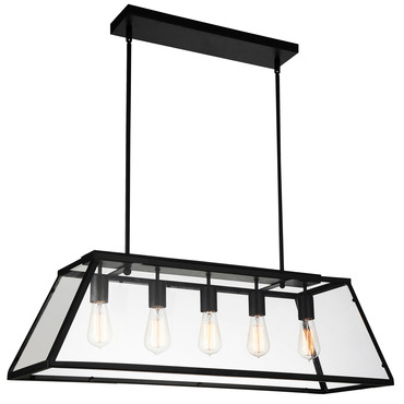 Alyson Linear Chandelier | CWI Lighting at Lightology Alyson Linear Chandelier