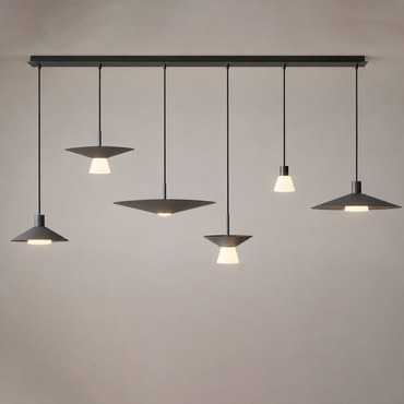 Belt Linear Multi Light Pendant | Estiluz at Lightology Belt Linear Multi Light Pendant