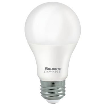 A19 Med Base 9W 120V 3000K 90CRI 4-PACK | Bulbrite at Lightology A19 Med Base 9W 120V 3000K 90CRI 4-PACK