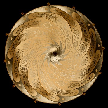 Scudo Saraceno Silk Ceiling Light | Venetian Designs at Lightology Scudo Saraceno Silk Ceiling Light