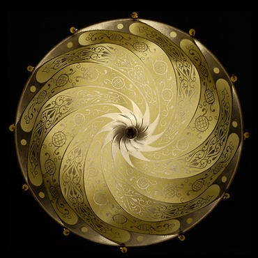 Scudo Saraceno Silk Ceiling Light | Venetian Designs at Lightology Scudo Saraceno Silk Ceiling Light