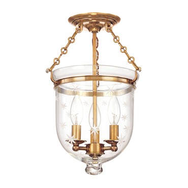 Hampton C3 Semi Flush Ceiling Light