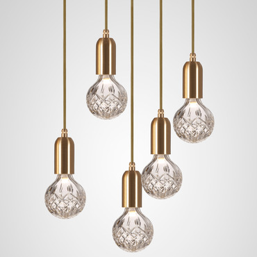 Crystal Bulb Multi-Light Pendant | Lee Broom at Lightology Crystal Bulb Multi-Light Pendant