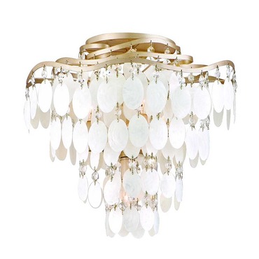 Dolce Semi Flush Ceiling | Corbett Lighting at Lightology Dolce Semi Flush Ceiling