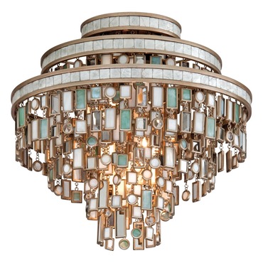 Dolcetti Semi Flush Ceiling Light | Corbett Lighting at Lightology Dolcetti Semi Flush Ceiling Light
