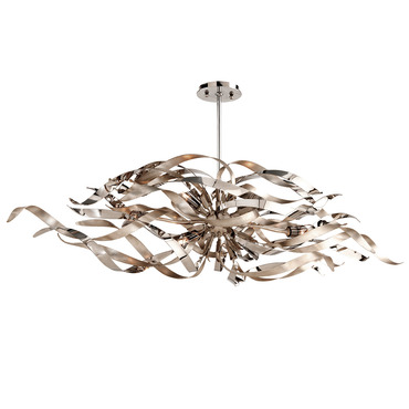 Graffiti Linear Chandelier | Corbett Lighting at Lightology Graffiti Linear Chandelier
