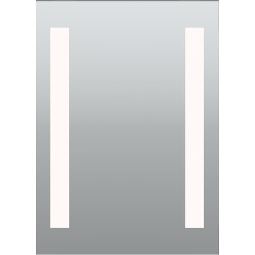 Twin Slim Surface Mount LED Mirror | PureEdge Lighting at Lightology Twin Slim Surface Mount LED Mirror