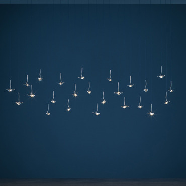Jackie O Linear Multi Light Pendant | Catellani & Smith at Lightology Jackie O Linear Multi Light Pendant