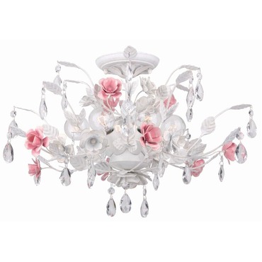Lola 4850 Semi Flush Mount | Crystorama at Lightology Lola 4850 Semi Flush Mount