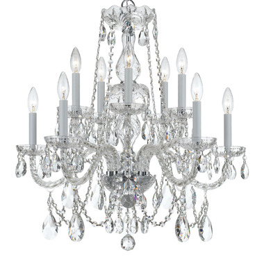 Traditional Crystal 1064 Mini Chandelier by Crystorama | 1064-CH-CL-MWP