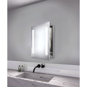 Ascension Medicine Cabinet with Keen Dimming | Electric Mirror at Lightology Ascension Medicine Cabinet with Keen Dimming