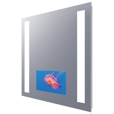 Fusion Lighted Mirror with TV | Electric Mirror at Lightology Fusion Lighted Mirror with TV