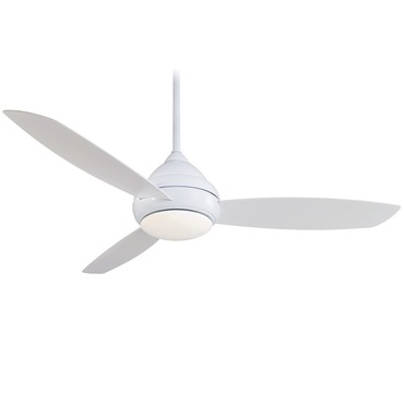 Concept I 58 inch Outdoor Ceiling Fan with Light | Minka Aire at Lightology Concept I 58 inch Outdoor Ceiling Fan with Light