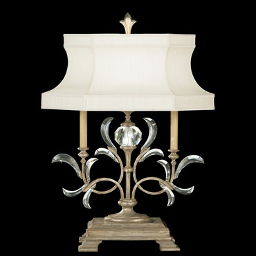 Beveled Arcs Wide Table Lamp | Fine Art Handcrafted Lighting at Lightology Beveled Arcs Wide Table Lamp