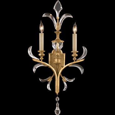 Beveled Arcs Fleur Wall Sconce