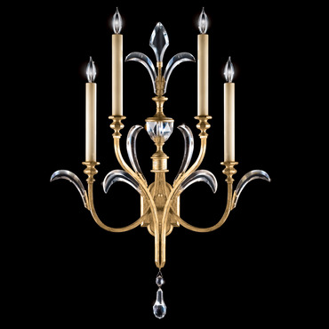 Beveled Arcs Candelabra Wall Sconce | Fine Art Handcrafted Lighting at Lightology Beveled Arcs Candelabra Wall Sconce