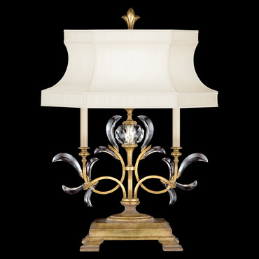 Beveled Arcs Wide Table Lamp