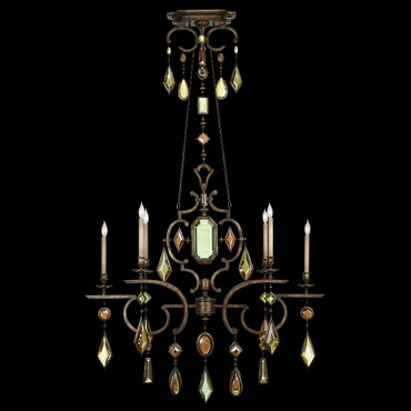 Encased Gems 940 Oval Chandelier | Fine Art Handcrafted Lighting at Lightology Encased Gems 940 Oval Chandelier