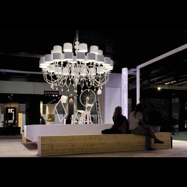 Eva Two Tier Chandelier | Masiero at Lightology Eva Two Tier Chandelier