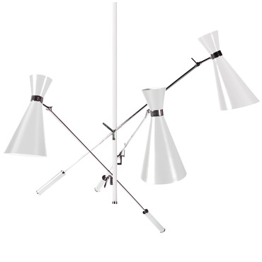 Stanley Adjustable Arm Chandelier