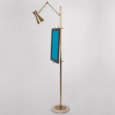 Bristol Adjustable Floor Easel with Lamp