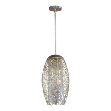 Arabesque Tall Oval Pendant