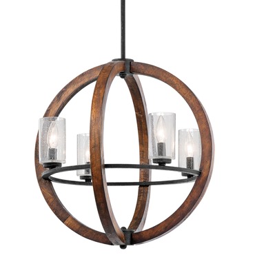 Grand Bank Globe Chandelier | Kichler at Lightology Grand Bank Globe Chandelier